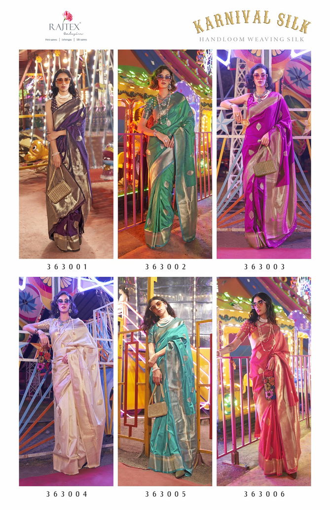 Karnival By Rajtex Silk Handloom Weaving Wedding Sarees Wholesale Shop In Surat
